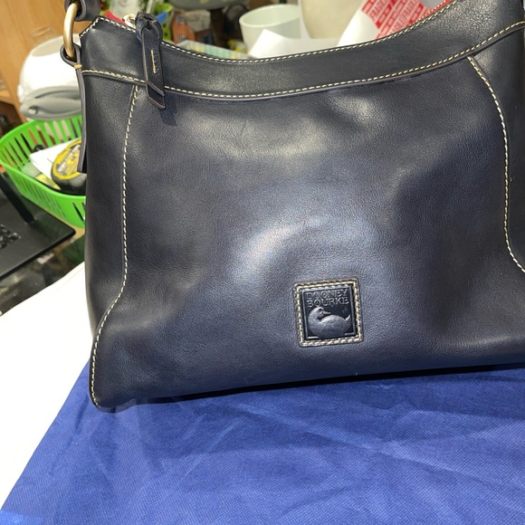 DOONEY & BOURKE Florentine Vacchetta leather, Black, Sholder, Hobo, With Duster - Picture 2 of 14